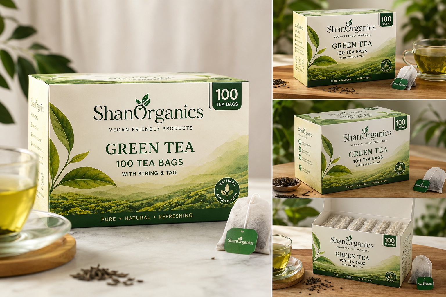 Green Tea 100 Enveloped Tea Bags